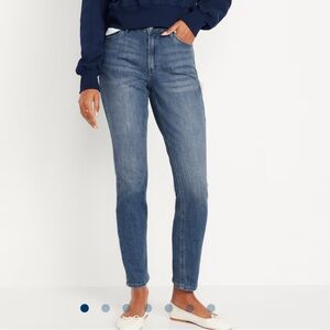 High-Waisted Old Navy Wow Straight Ankle Jeans - tall